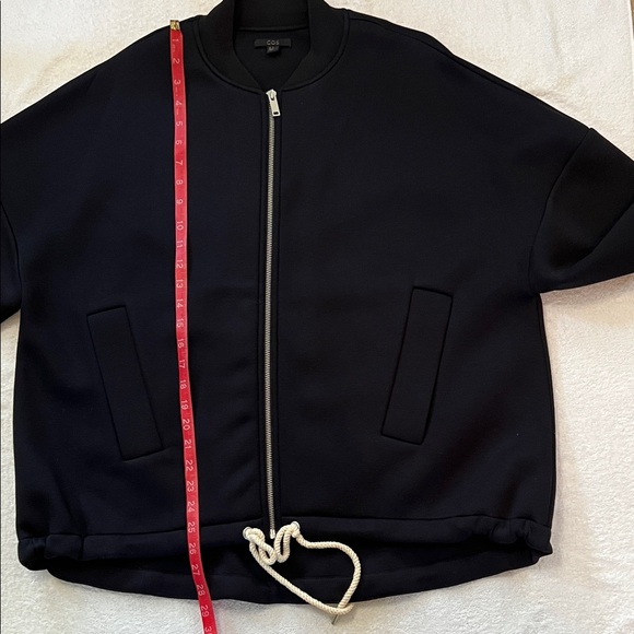COS Women’s Zip-Up Navy Jacket, Size M - Picture 10 of 10